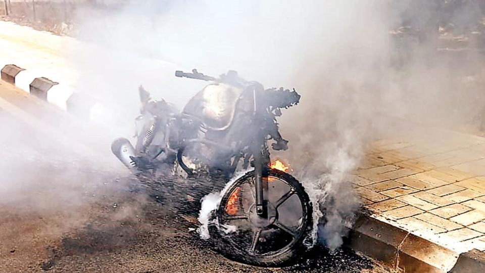Vizag Auto Driver Torches Son’s Bike After Multiple Fines
