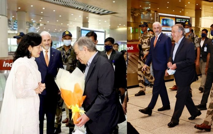 unsecretarygeneralantonioguterresarrivesinmumbaionthreedayvisittoindia