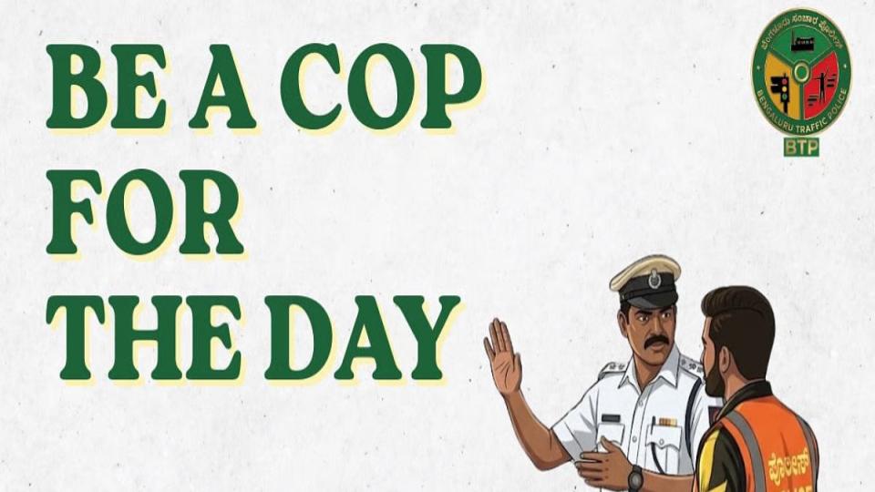 Bengaluru police let citizens experience traffic duty 
