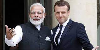 pmmoditoholdtalkswithfrenchpresidentemmanuelmacronatjaipurinrajasthan