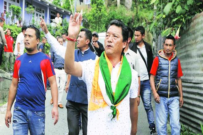 paramilitariespatrolstreetsasgorkhajanmuktimorchashutsdowndarjeeling