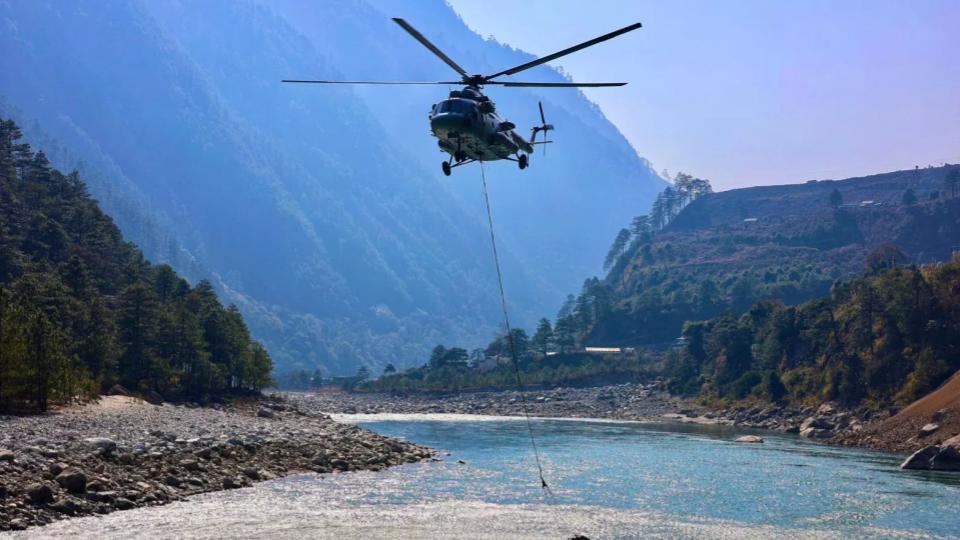 IAF Drops 12k Litres of Water To Battle Forest Fires in Arunachal