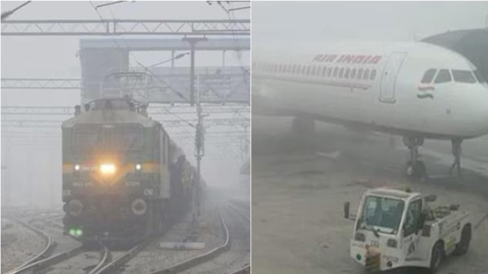 Several flights, trains experienced disruptions due to dense fog in Delhi