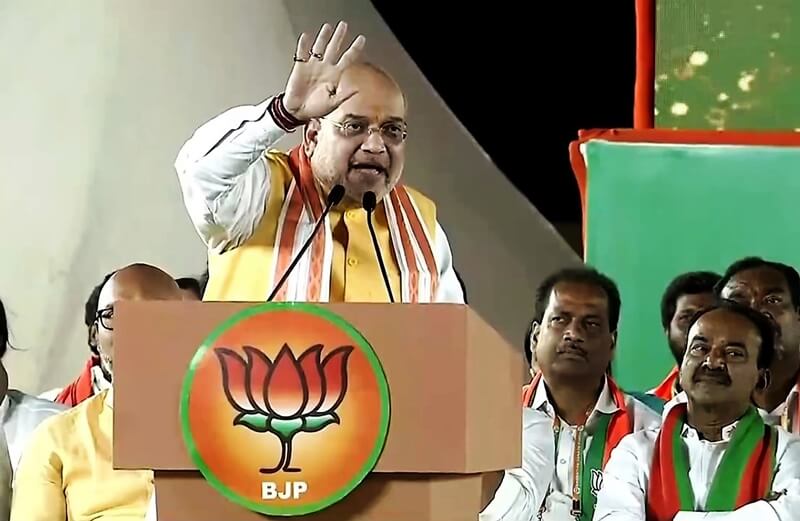 bjpwillendfamilyruleintelanganawestbengal:amitshah