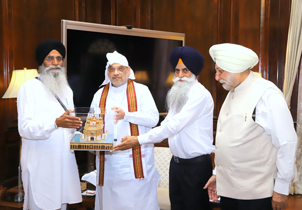 SGPC delegation meets HM Amit Shah in New Delhi