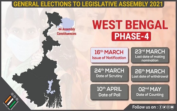 campaigninggainsmomentumforfourthphaseassemblyelectionsinwestbengalpollingtotakeplaceonsaturday