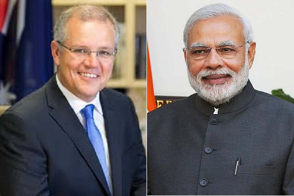 pmnarendramodispeakswithprimeministerofaustraliascottmorrison