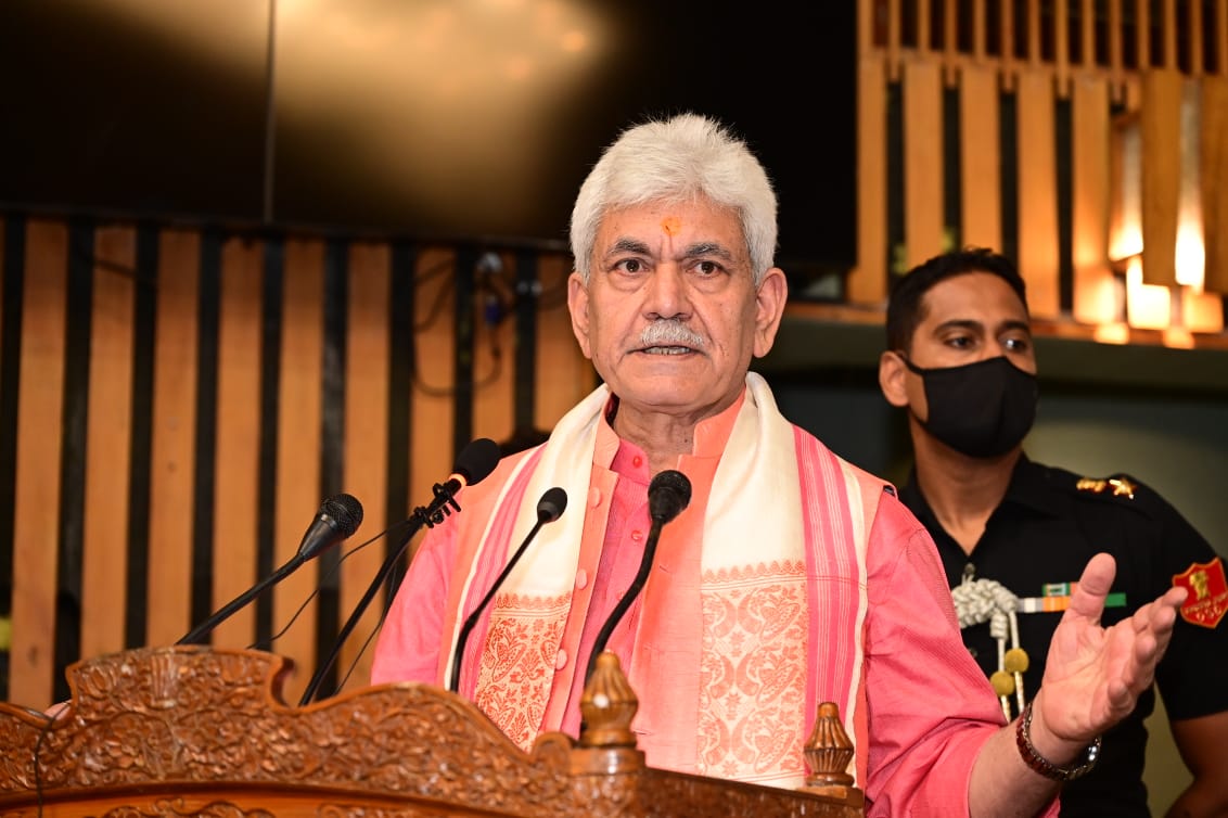 Lieutenant Governor Manoj Sinha urges misguided youth of J&K to shun path of violence & join the mainstream