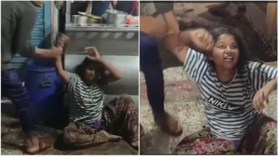 videoofmadhyapradeshwomandraggedandkickedinpublic