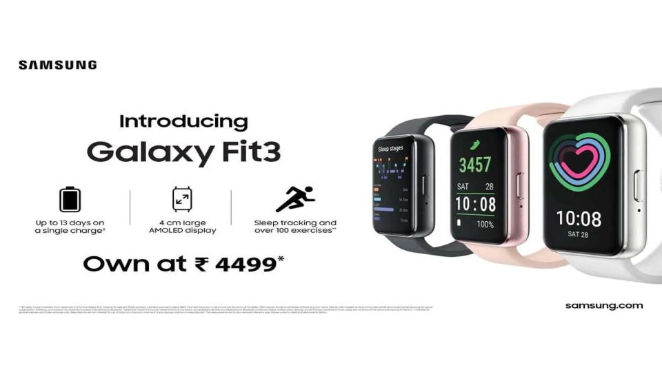 samsunglaunchesnewfitnesstracker‘galaxyfit3’inindia