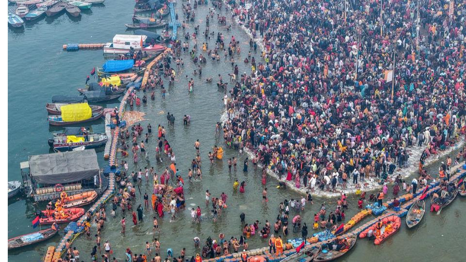 Over 1.5 cr devotees take holy dip in Ganga at Prayagraj 
