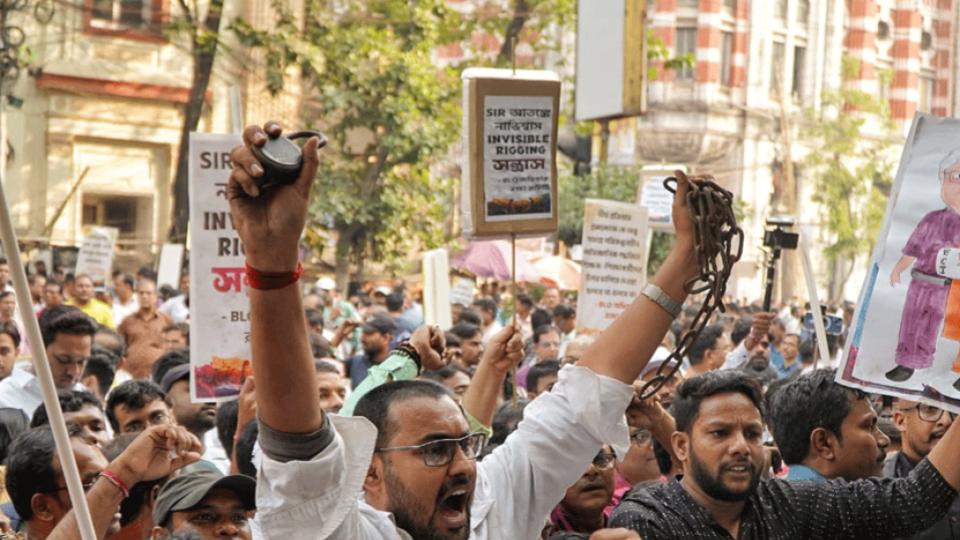 BLOs protests in West Bengal over work pressure 