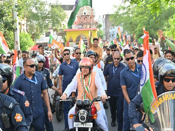 uttarakhandcmpushkarsinghdhamileadstirangabikerallyinroorkee