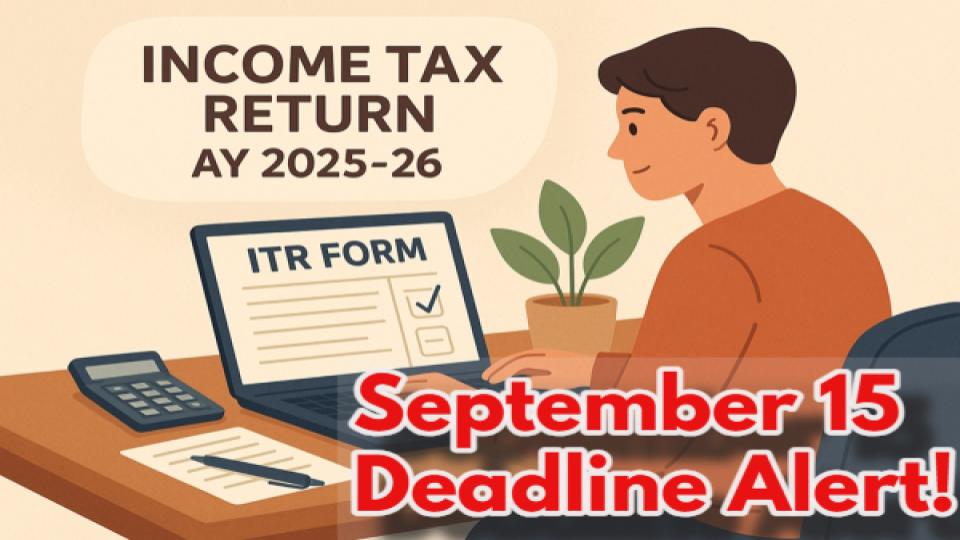 Taxpayers urged to file ITRs before the Sep 15 deadline