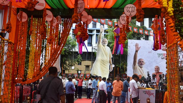 bjpshivsenaonroadtopowerinmaharashtranoclearwinnerinharyana