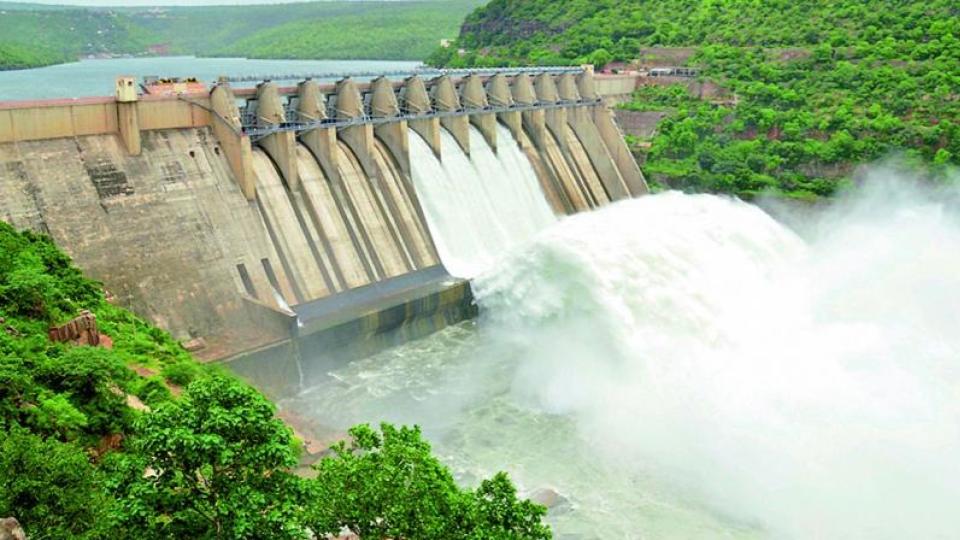 Srisailam Dam gates opened as Krishna floodwaters rise