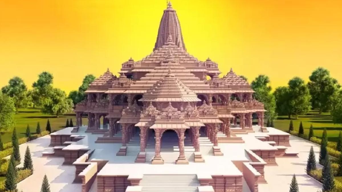 vizagartistcreatesayodhyaramtempleimagewithmillets