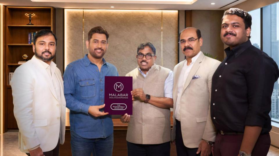 Dhoni Joins Malabar Gold & Diamonds as Brand Ambassador