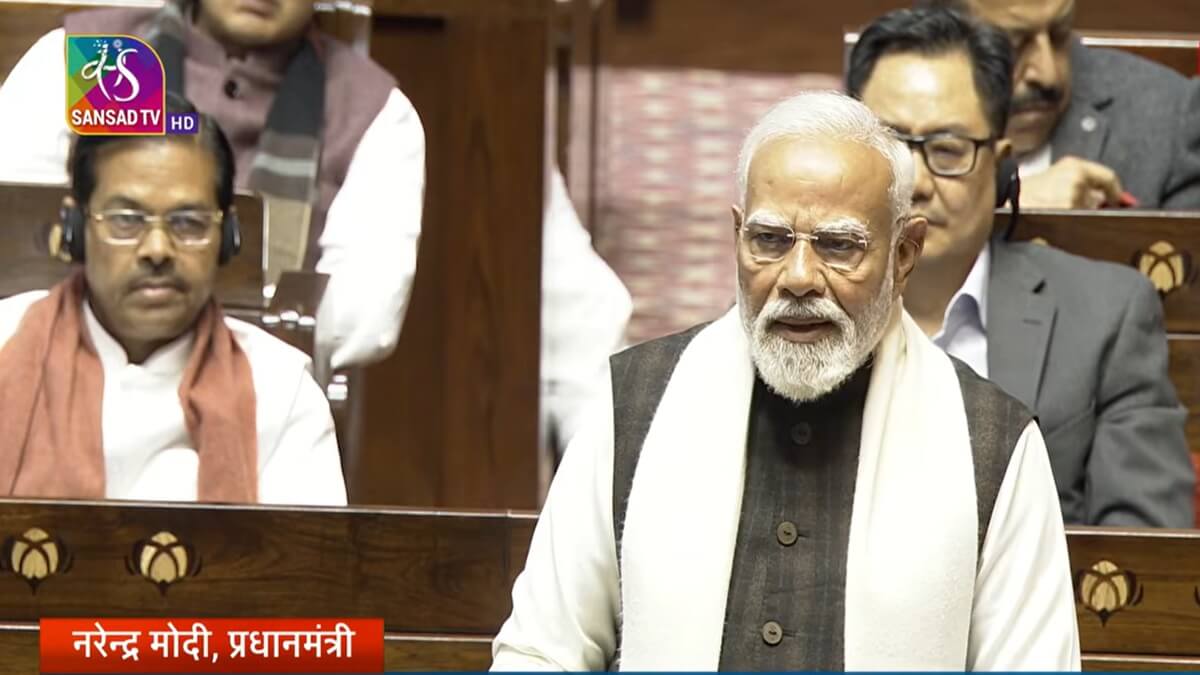 PM Modi hits out at Rahul Gandhi in Parliament over 