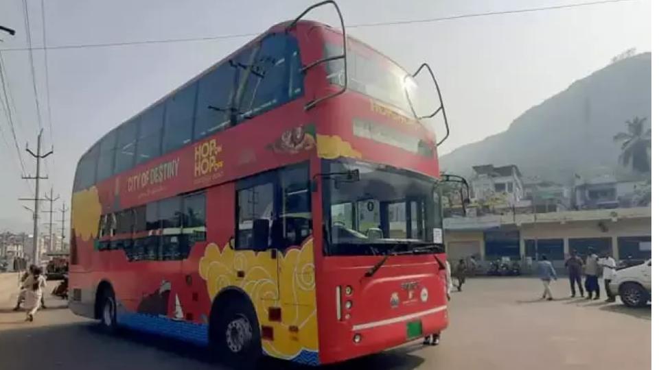 Double-Decker Bus Service Launched in Vishakapatnam