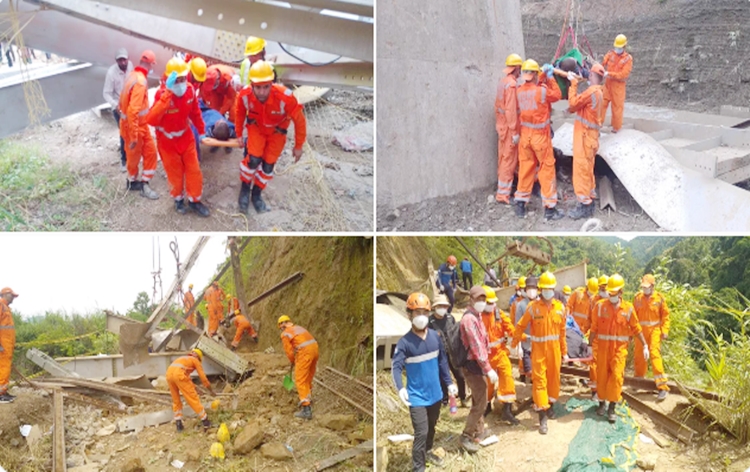 mizoramrailwaybridgecollapse:23bodiesrecoveredsearchesstopped