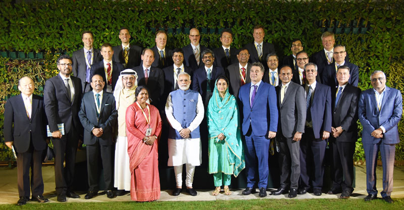 pmmodiinteractswithceosofworldstopfoodprocessingcompaniesaspartofworldfoodindia2017