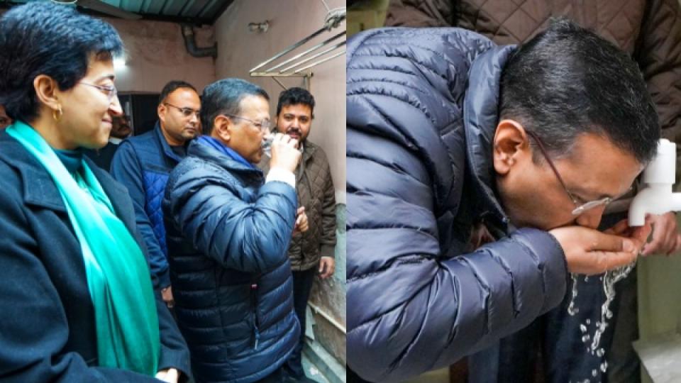 cmkejriwallaunchesroundtheclockcleanwatersupplyinrajindernagardelhi