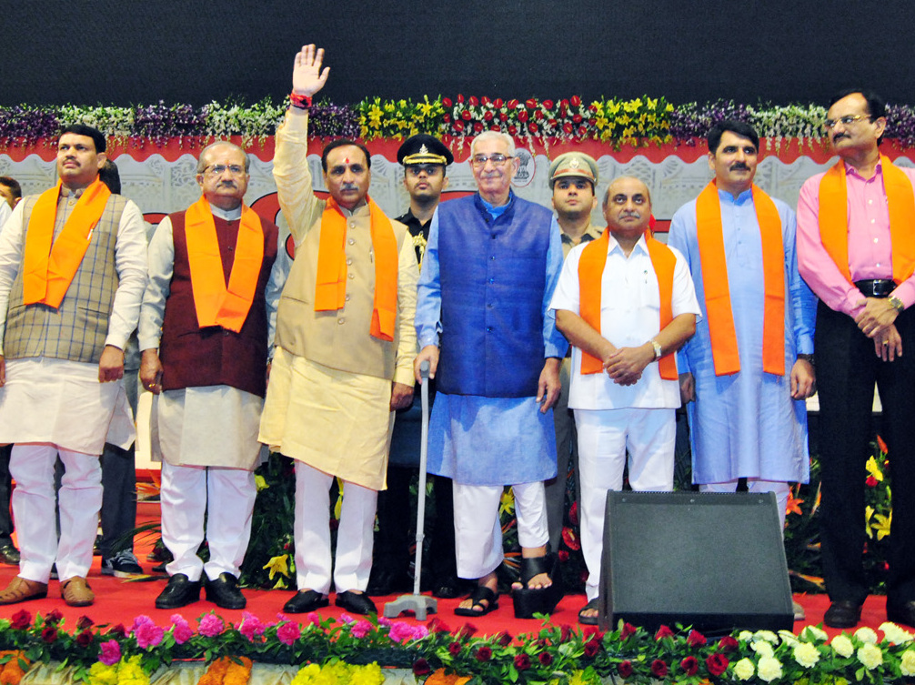 gujaratcmvijayrupaniallocatesportfoliosto19newlyinductedministers