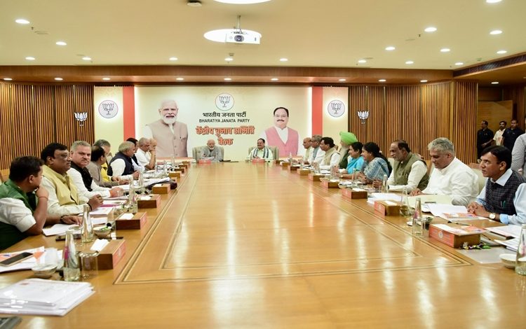 bjpscentralelectioncommitteemeetingtakesplaceinnewdelhi