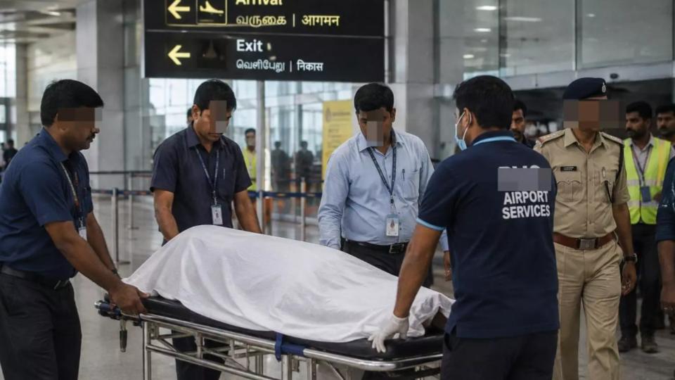Bengali Guest Worker Dies After Cardiac Arrest at Chennai Airport