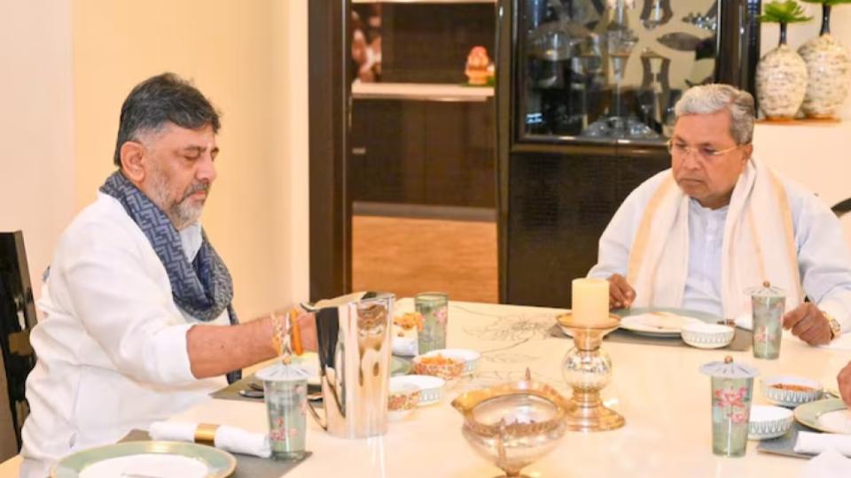 Karnataka CM Siddaramaiah Visits Shivakumar