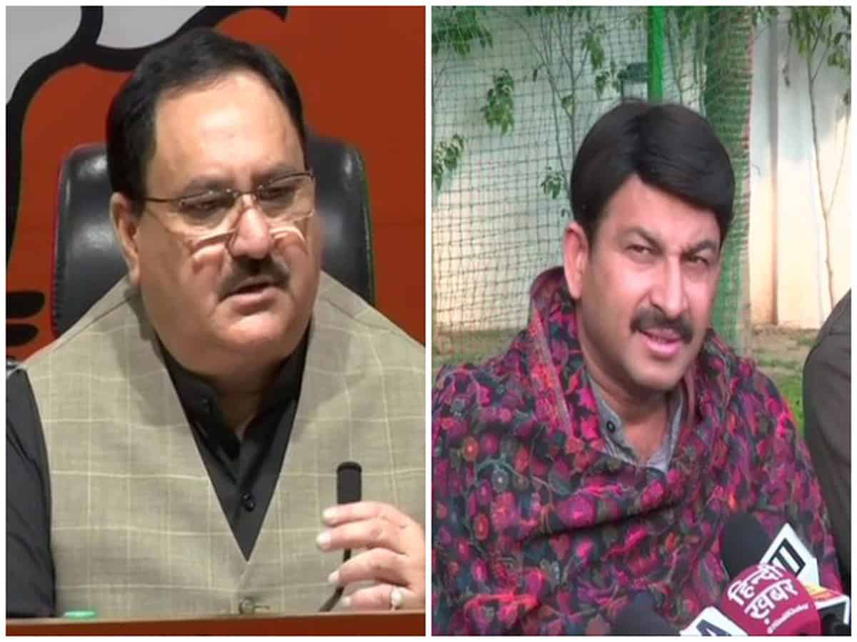 bjpchiefjpnaddameetsmanojtiwari