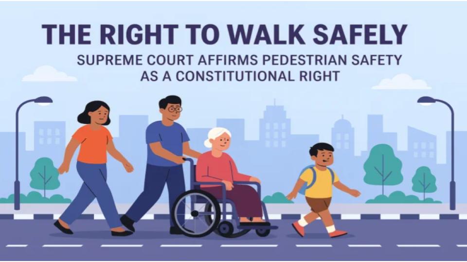 SC Bats for Regulatory Body for Executing Fundamental Right To Walk on Demarcated Footpaths Nation