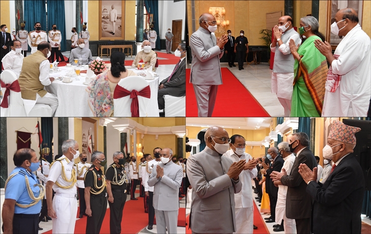 presidentkovindhostsathomereceptionon75thindependencedayatrashtrapatibhavan