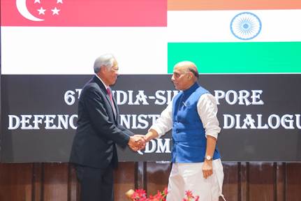defenceministerofsingaporeacknowledgesthatindiaisastrategicvoiceforasia’speaceandstability