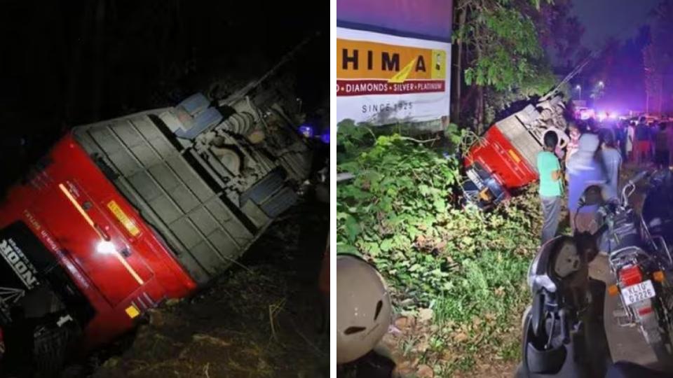 One dead, 13 injured in tourist bus accident in Kerala