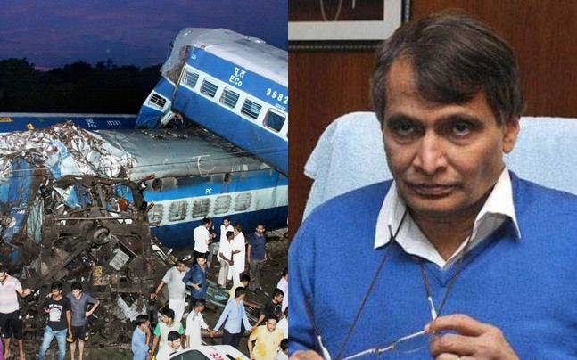 railwayministerprabhuofferstoquitaftertrainderailspmaskshimtowait