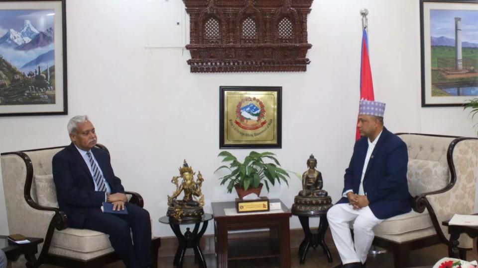 Indian Envoy Meets Nepal’s New Foreign Minister 