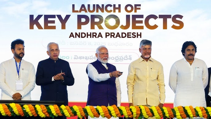 PM Modi Unveils ₹58,000 Cr Projects in Amaravati