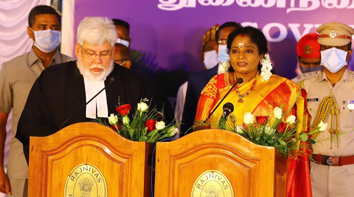 tamilisaisoundararajansworninaslieutenantgovernorofpuducherry