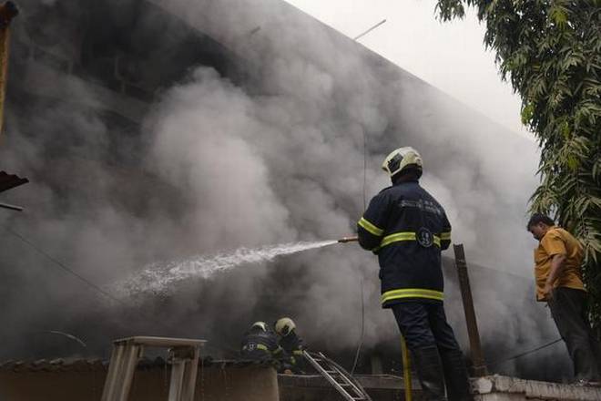fireatclothmillinanindustrialestateinmumbai
