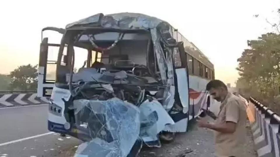 APSRTC Driver Averts Mishap After Acid Can Bursts 