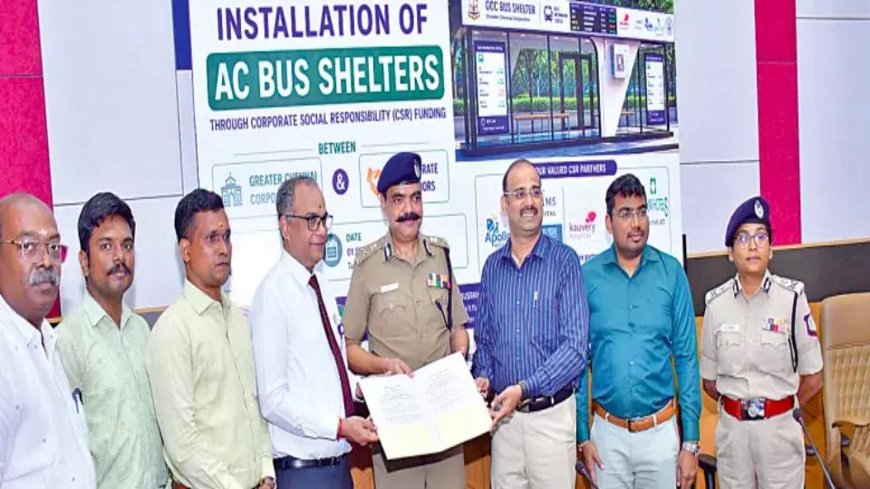 Chennai to Get 11 Air-Conditioned Bus Shelters