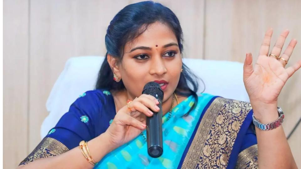 Home Minister Anitha Injured After Drone Battery Falls on Her in Tirupati