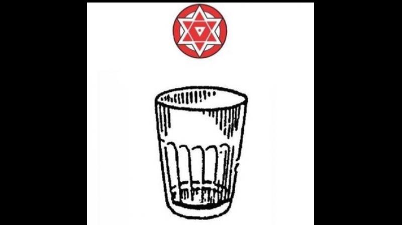 janasenaclinchesglasstumblersymbolfromeci