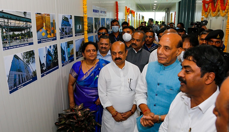 rajnathsinghinauguratesflightcontrolsystemintegrationcomplexinbengaluru