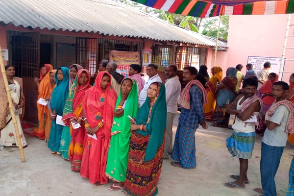 Polling Underway In Five Lok Sabha Constituencies Of Bihar