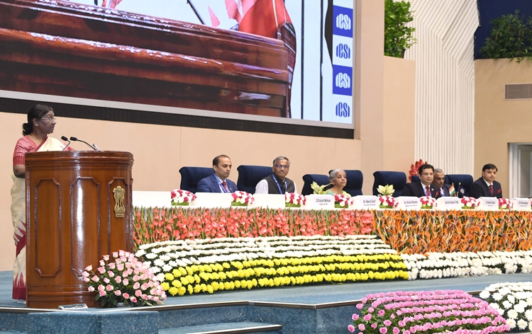 presidentdroupadimurmuaddresses55thfoundationdayfunctionofinstituteofcompanysecretariesofindiainnewdelhi