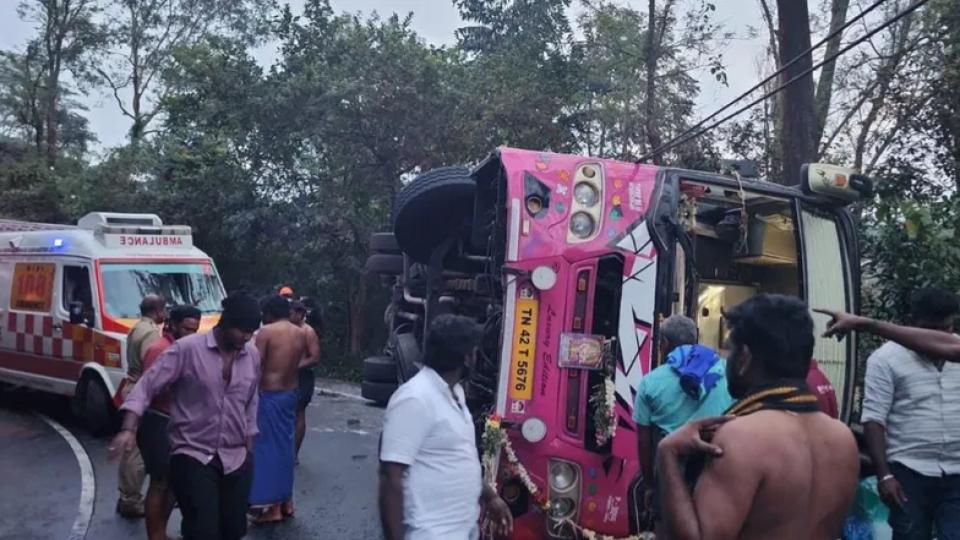 50 Sabarimala Pilgrims Injured in Tamil Nadu Bus Accident