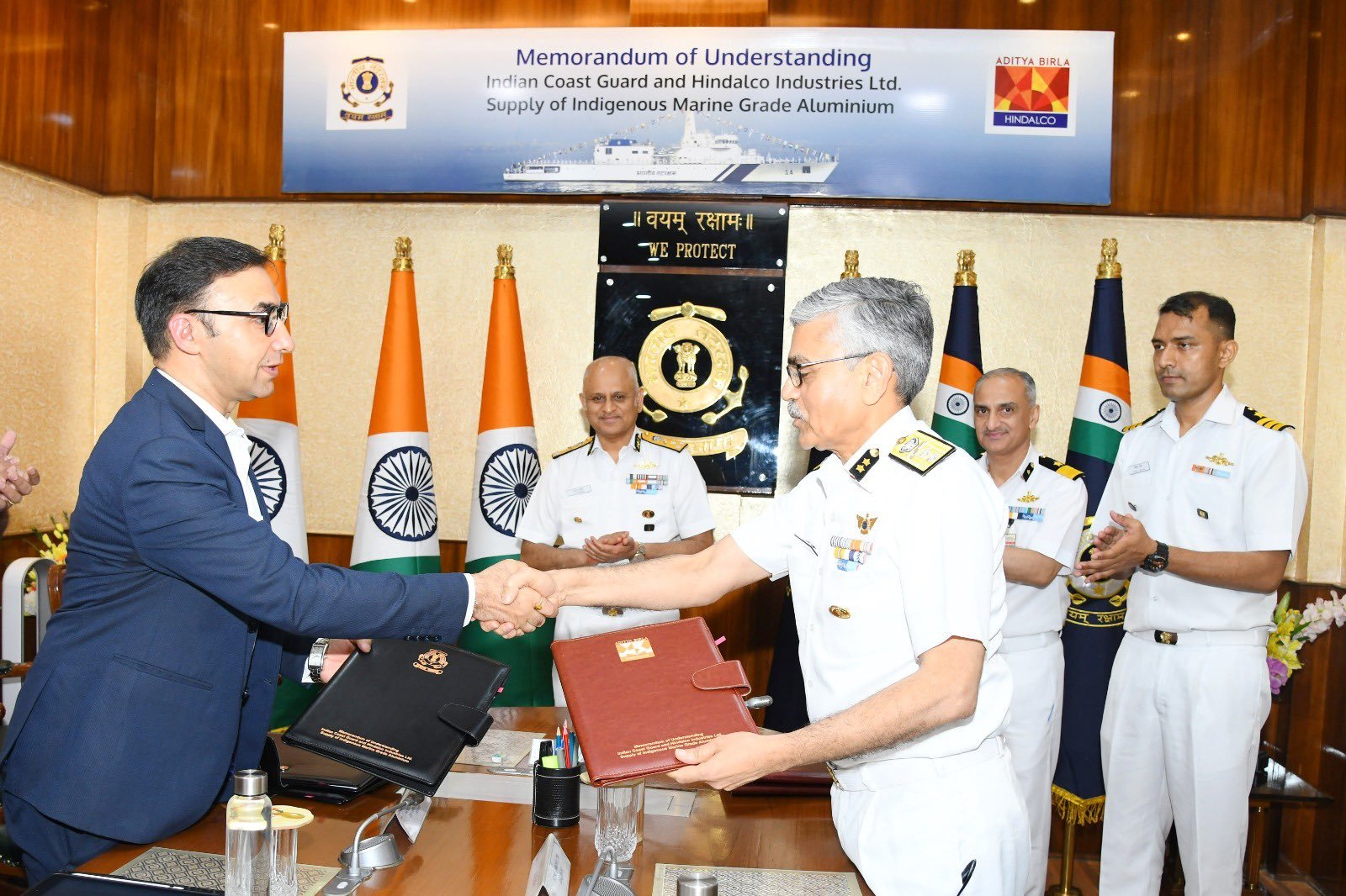 Indian Coast Guard Sign MoU With Hindalco Industries